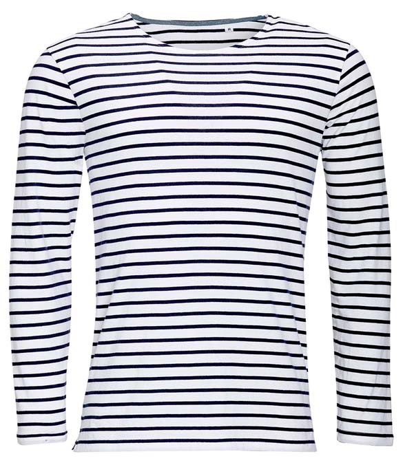 SOL&#39;S Marine Long Sleeve Striped T-Shirt