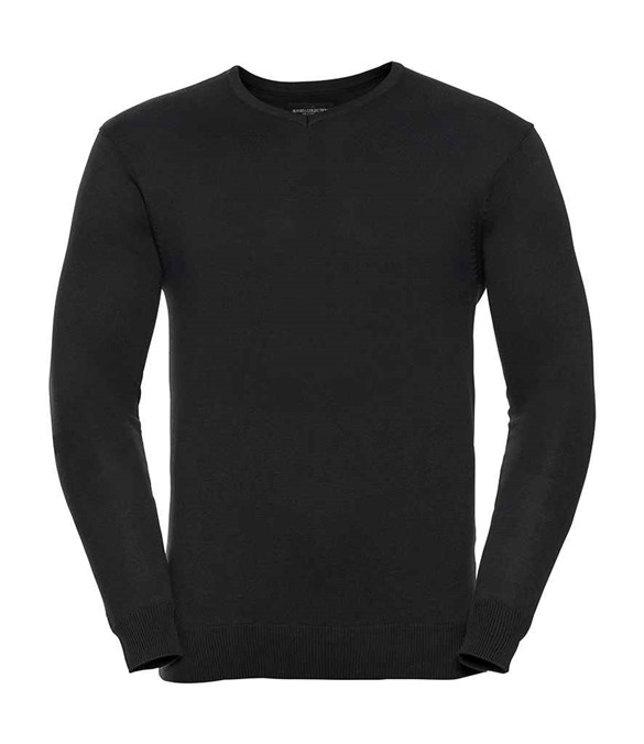 Russell Athletic Collection Cotton Acrylic V Neck Sweater