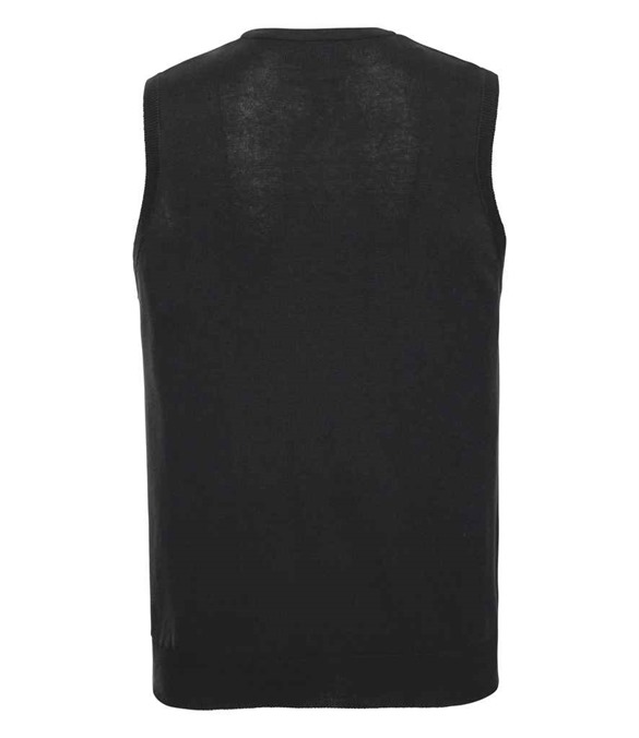 Russell Athletic Collection Sleeveless Cotton Acrylic V Neck Sweater