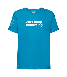 Little Aqua Just Keep Swimming T-shirt Ages 3-13 years