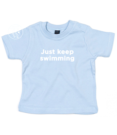 Little Aqua Just Keep Swimming T-shirt Ages 3 months - 2 years